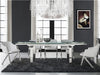 Sophisticated White Eco-Leather Guest or Conference Chair