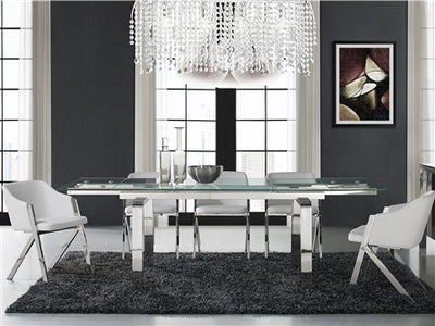 Sophisticated White Eco-Leather Guest or Conference Chair