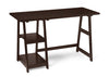 47" Modern Trestle Desk in Espresso Finish