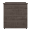 28" 2-Drawer Locking File Cabinet in Gray Maple