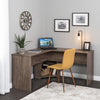 56" L-Shaped Desk with Corner Storage in Drifted Gray