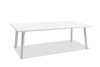 87" White Aluminum Conference Table