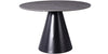 47" Gray Ceramic Meeting Table with Stylish Black Base