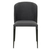 Lightweight Charcoal Upholstered Guest or Conference Chair (Set of 4)