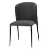 Lightweight Charcoal Upholstered Guest or Conference Chair (Set of 4)