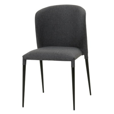 Lightweight Charcoal Upholstered Guest or Conference Chair (Set of 4)