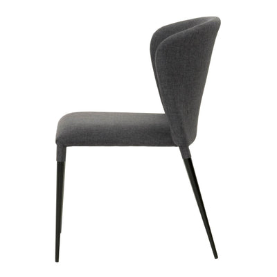 Lightweight Charcoal Upholstered Guest or Conference Chair (Set of 4)