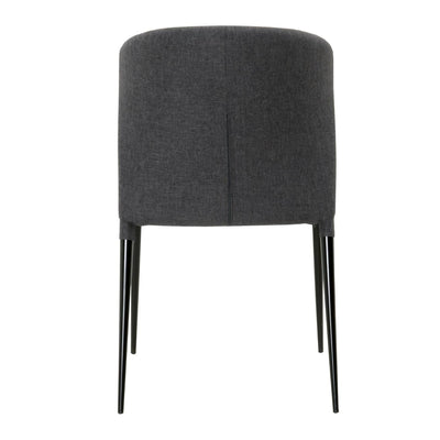 Lightweight Charcoal Upholstered Guest or Conference Chair (Set of 4)
