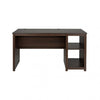 56" Espresso Classic Desk with 2 Shelves