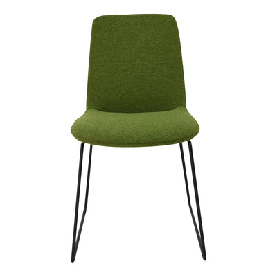 Low-Profile Green Guest or Conference Chair (Set of 2)