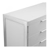 75" Modern White Storage Credenza
