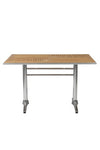 Sherwood Collection 47" Solid Wood & Aluminum Executive Desk