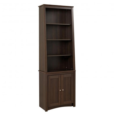 Slant Back Modular Bookcase in Espresso