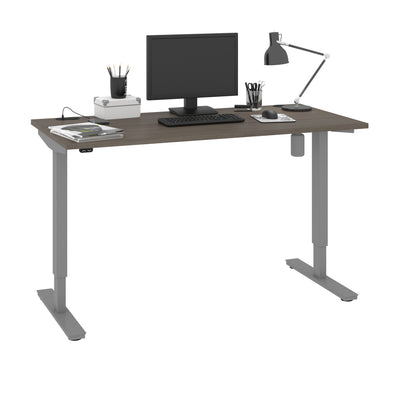 72" Bark Gray Electric Adjustable Desk