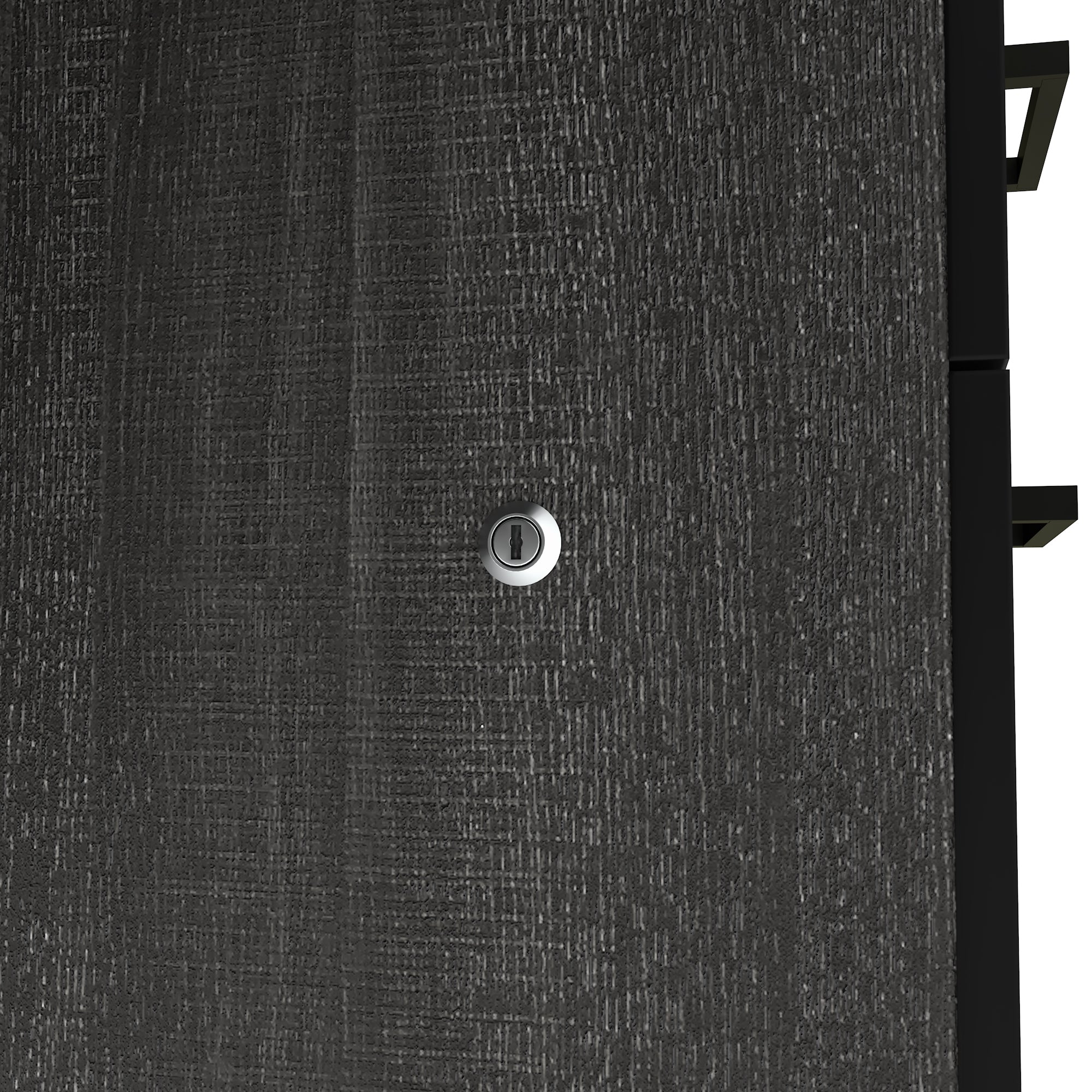 Bark Gray & Black Modern L-shaped Desk