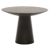 61" Round Meeting Table w/ Ribbed Plinth