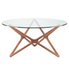 59" Round Ash & Glass Meeting Table