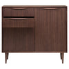 Mid-Century Sleek Walnut Storage Credenza