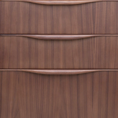 Mid-Century Sleek Walnut Storage Credenza