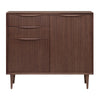 Mid-Century Sleek Walnut Storage Credenza