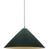 Classic Pendant Light in Chrome Steel and Black Aluminum