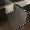 Stunning Clear Glass & Stainless Steel Conference Table