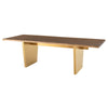 Magnificent Seared Oak & Brushed Gold Conference Table (Multiple Sizes)