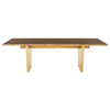 Magnificent Seared Oak & Brushed Gold Conference Table (Multiple Sizes)