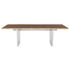 Seared Oak & Brushed Stainless Steel Conference Table (Multiple Sizes)