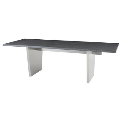 Bold Oxidized Gray Oak & Stainless Steel Conference Table (Multiple Sizes)