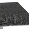 78" Elegant Executive Desk w/ Black Woodgrain Marble & Leg Options