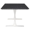 78" Elegant Executive Desk w/ Black Woodgrain Marble & Leg Options