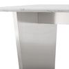 78" White Marble & Stainless Steel Executive Desk or Meeting Table