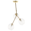 Simple 3-Bulb Pendant Light with Clear Glass Shades