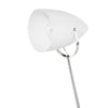 Stylish Matte White and Chrome Floor Lamp