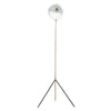Stylish Matte White and Chrome Floor Lamp