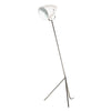 Stylish Matte White and Chrome Floor Lamp