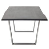 Regal Stainless Steel & Oxidized Gray Oak Conference Table (Multiple Sizes)