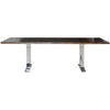 Stunning Seared Oak & Stainless Steel Conference Table (Multiple Sizes)