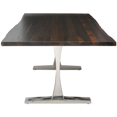 Stunning Seared Oak & Stainless Steel Conference Table (Multiple Sizes)