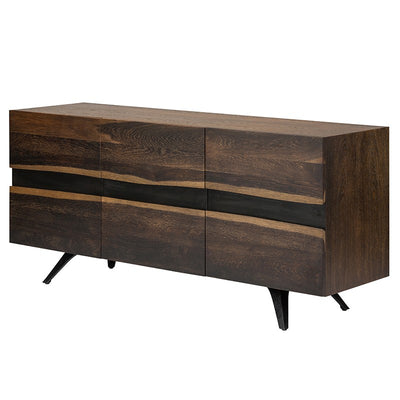 Live Edge French Oak Storage Credenza