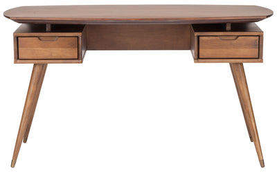 American Poplar 55" Hardwood Desk in Walnut Finish