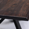 112" Seared Oak Conference Table w/ Matte Black