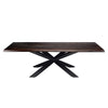 112" Seared Oak Conference Table w/ Matte Black