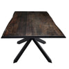 112" Seared Oak Conference Table w/ Matte Black