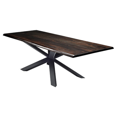 112" Seared Oak Conference Table w/ Matte Black