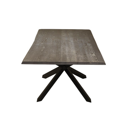 112" Gorgeous Oxidized Gray Conference Table w/ Matte Black