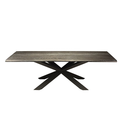 112" Gorgeous Oxidized Gray Conference Table w/ Matte Black