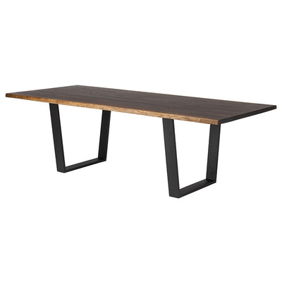 96" Chic Seared Oak Conference Table w/ Gold or Black Legs