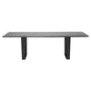 78" Chic Oxidized Gray Oak Executive Desk w/ Silver or Black Legs